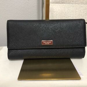 Kate Spade Textured Black Wallet